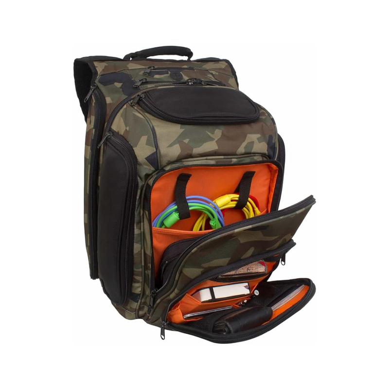 udg-ultimate-digi-backpack-black-camo-orange-inside-4__preview UDG Ultimate DJ Backpack Black - Image 2